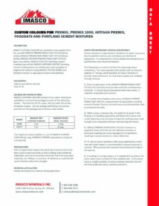 Datasheet for Imasco Colors 2021